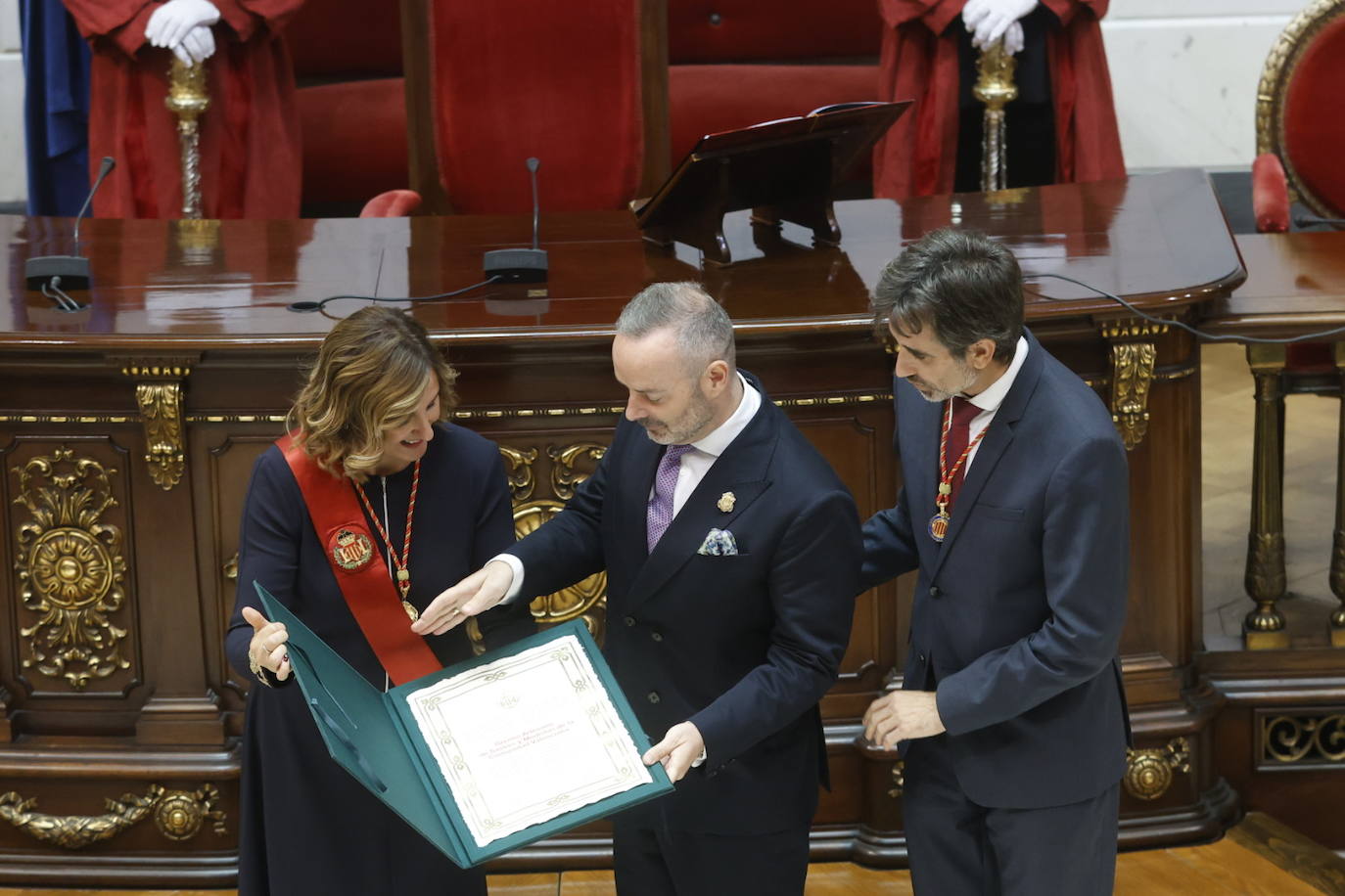 Fotos del acto de entrega de distinciones del Ayuntamiento de Valencia por el 9 d&#039;Octubre