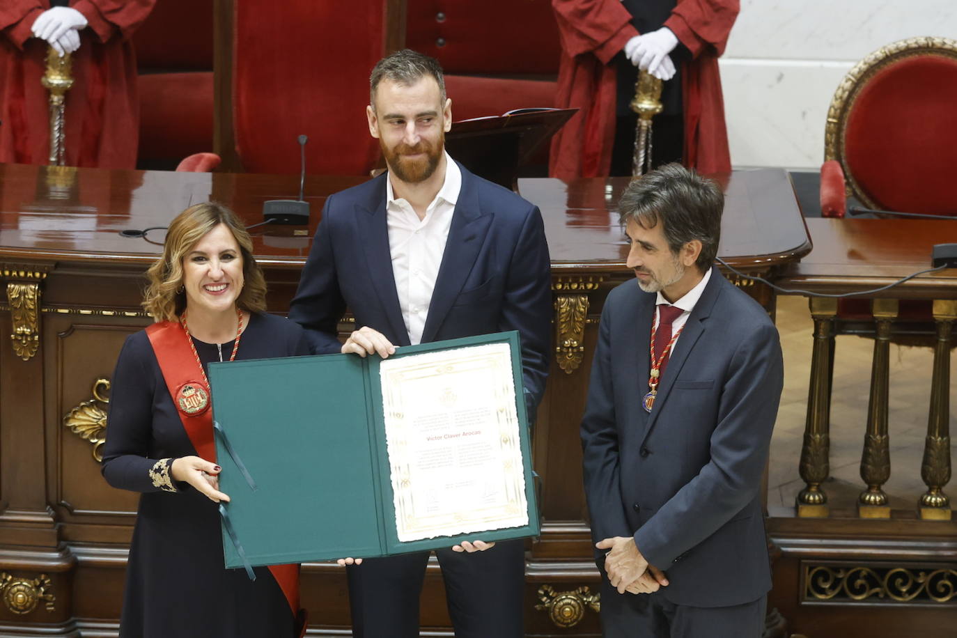 Fotos del acto de entrega de distinciones del Ayuntamiento de Valencia por el 9 d&#039;Octubre