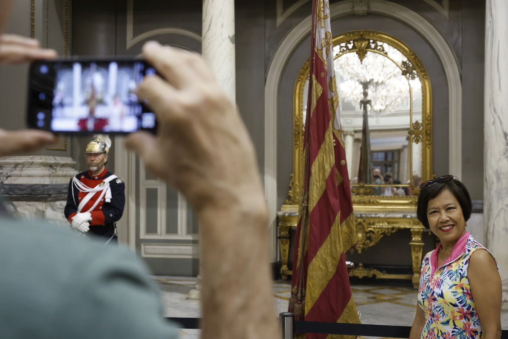 Fotos de la Senyera, que se puede visitar por el 9 d&#039;Octubre