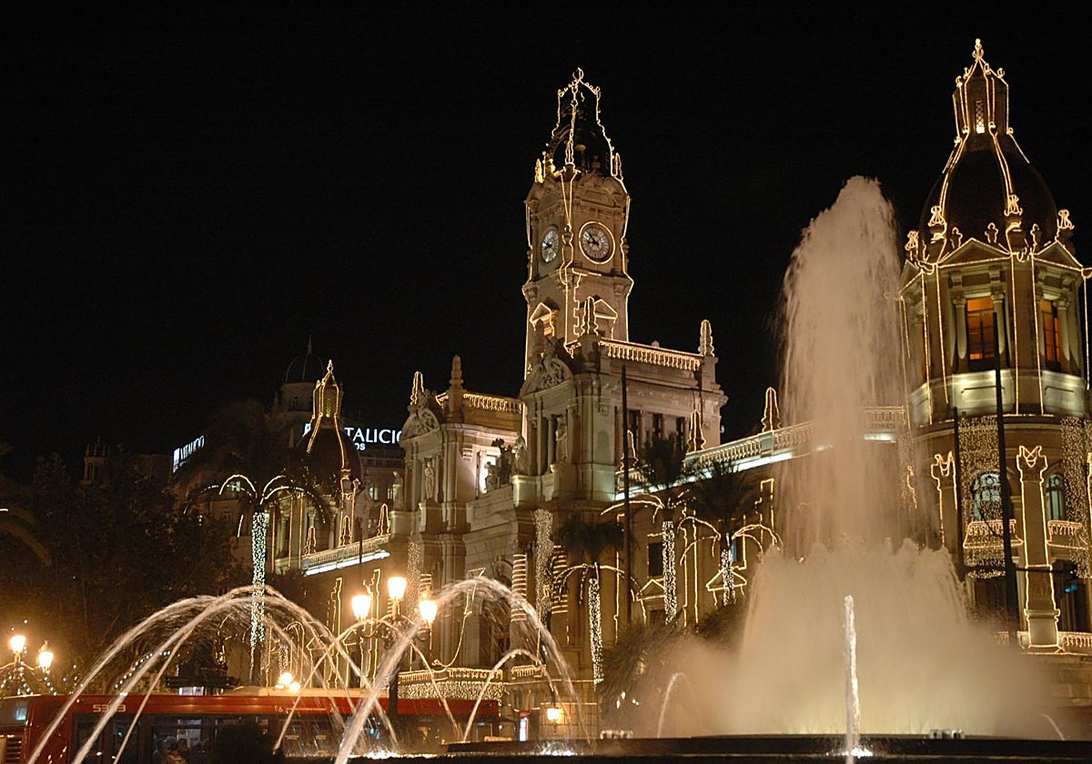 Fachada del Ayuntamiento de Valencia.