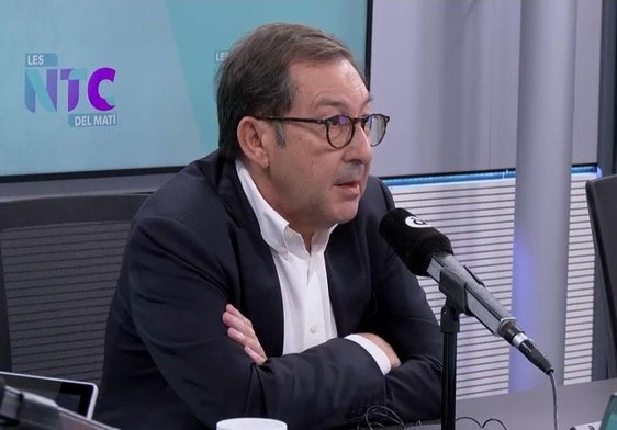 El director general de Cultura, Miquel Nadal, este viernes durante una entrevista en 'Les notícies del matí de À Punt'.