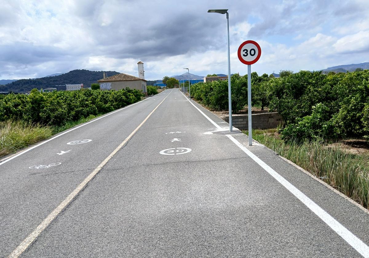 Nueva vía ciclopeatonal en la Safor.