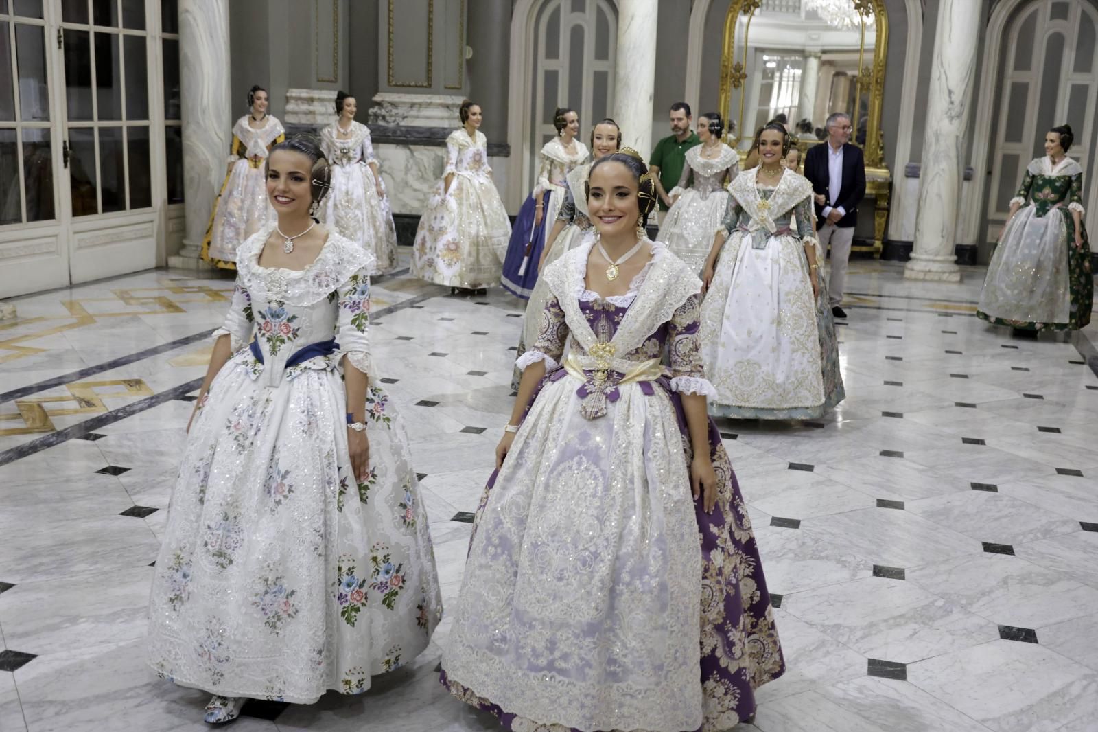 Así ha sido el ensayo de la proclamación de las candidatas a falleras mayores de 2025