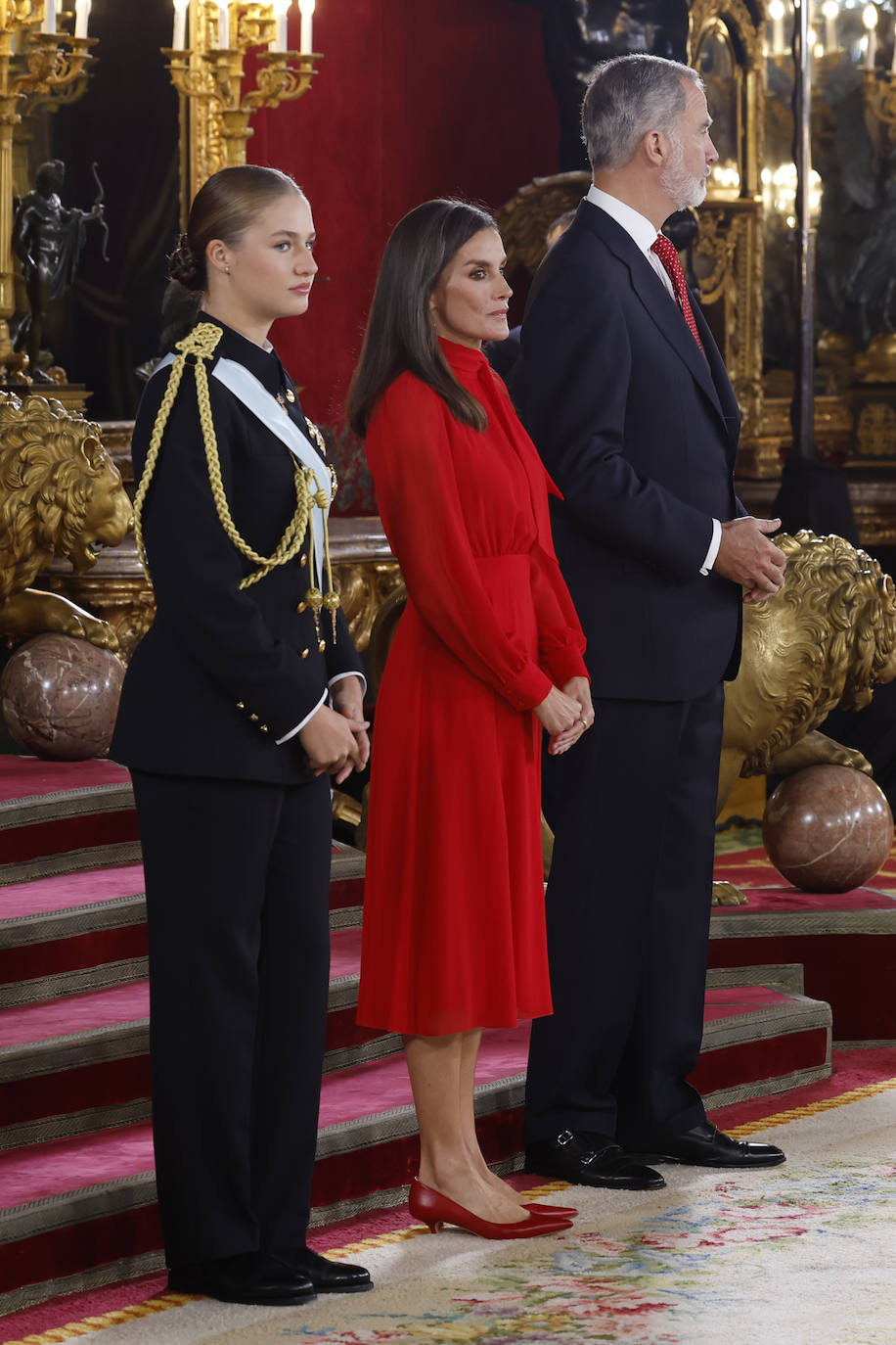 Fotos de la recepción de los reyes de España con motivo del Día de la Fiesta Nacional