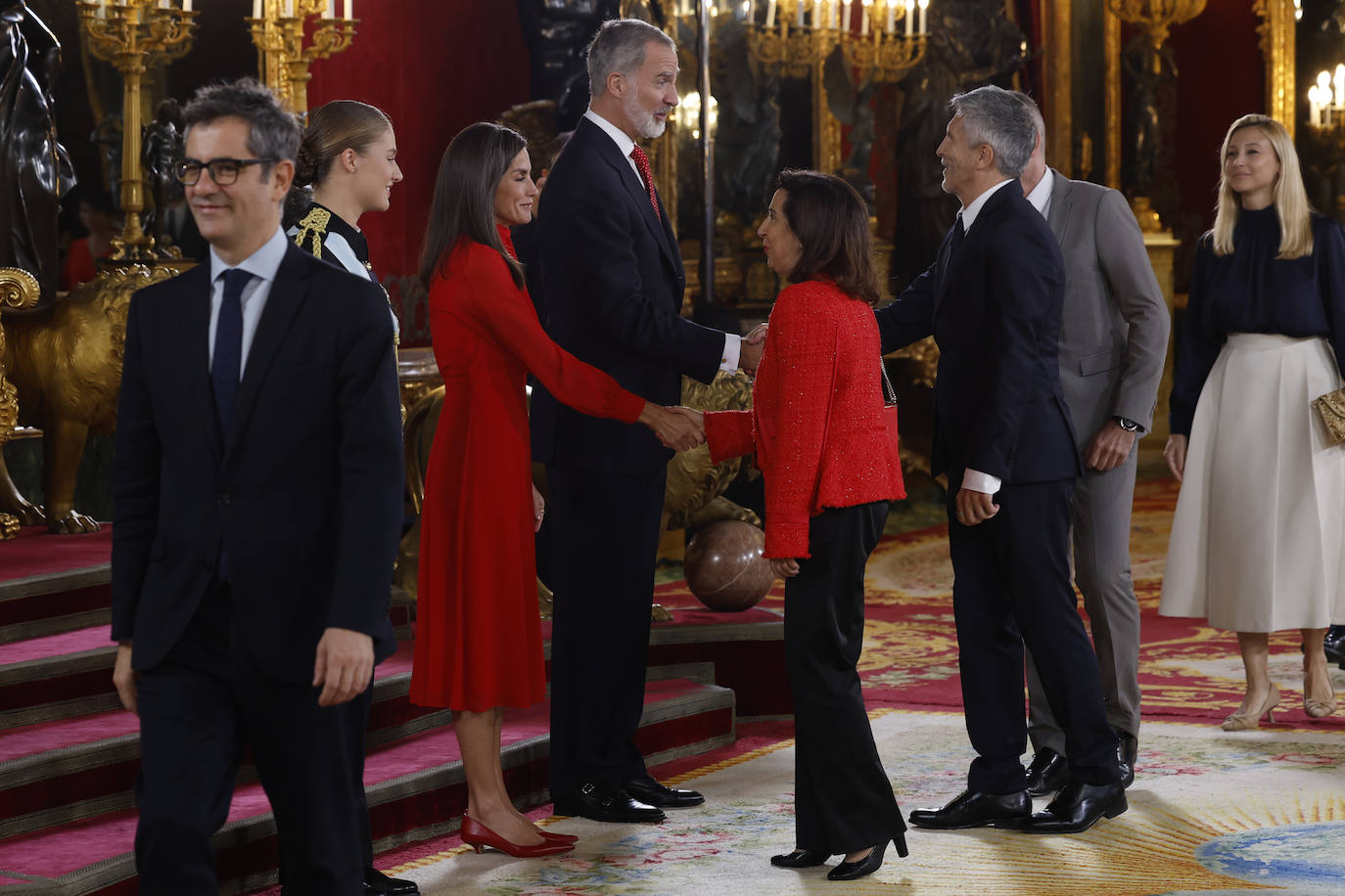 Fotos de la recepción de los reyes de España con motivo del Día de la Fiesta Nacional