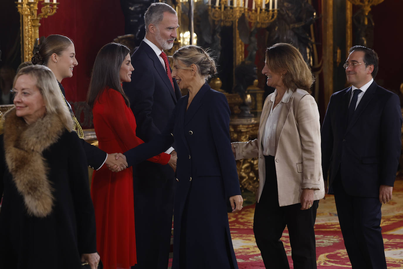 Fotos de la recepción de los reyes de España con motivo del Día de la Fiesta Nacional