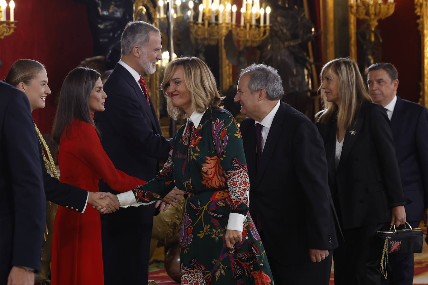 Fotos de la recepción de los reyes de España con motivo del Día de la Fiesta Nacional