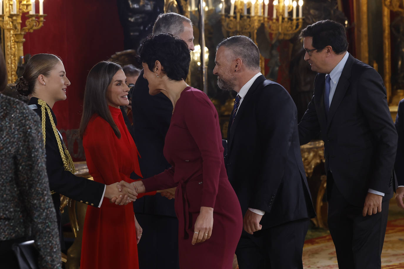 Fotos de la recepción de los reyes de España con motivo del Día de la Fiesta Nacional