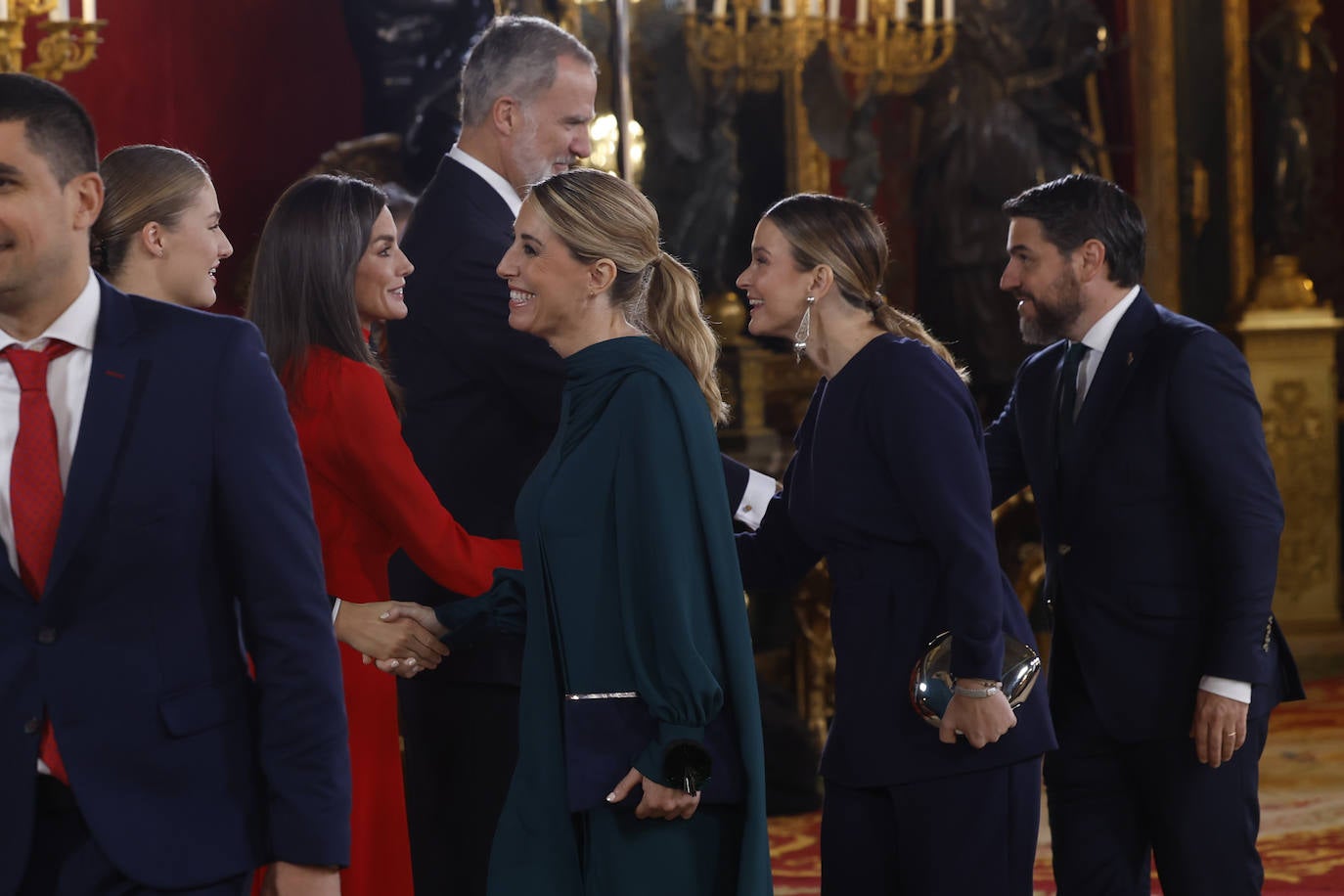 Fotos de la recepción de los reyes de España con motivo del Día de la Fiesta Nacional