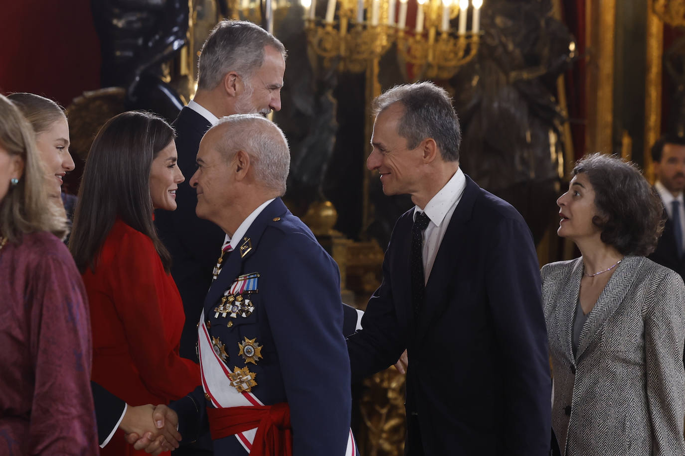 Fotos de la recepción de los reyes de España con motivo del Día de la Fiesta Nacional