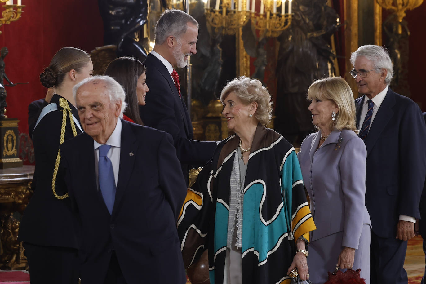 Fotos de la recepción de los reyes de España con motivo del Día de la Fiesta Nacional