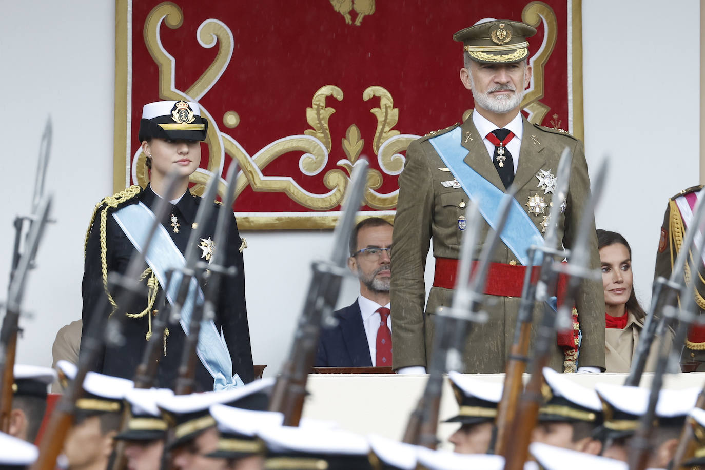 Fotos de la recepción de los reyes de España con motivo del Día de la Fiesta Nacional