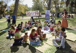 Un momento de la 'tetada' celebrada en Viveros.