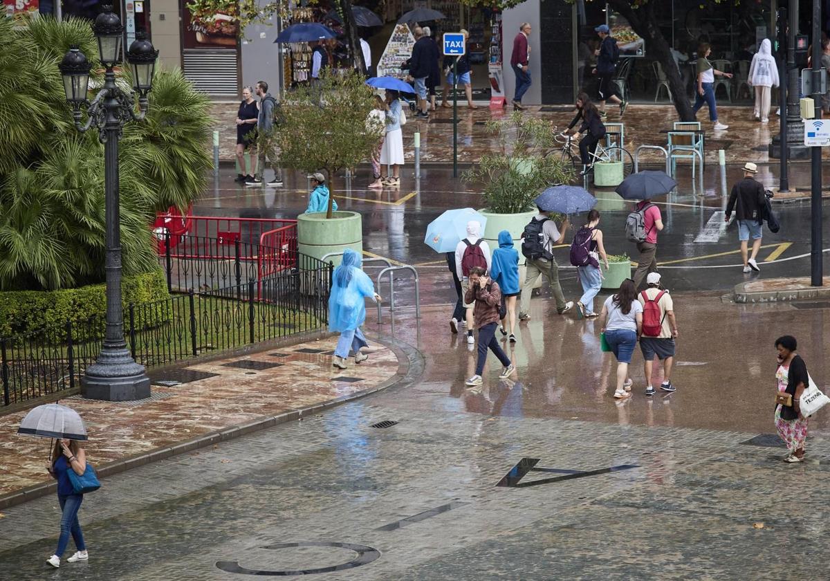 Aemet señala los días en los que lloverá esta semana en la Comunitat