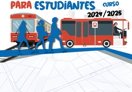 Detalle del cartel de la campaña de ayudas al transporte del Ayuntamiento de Alfafar.