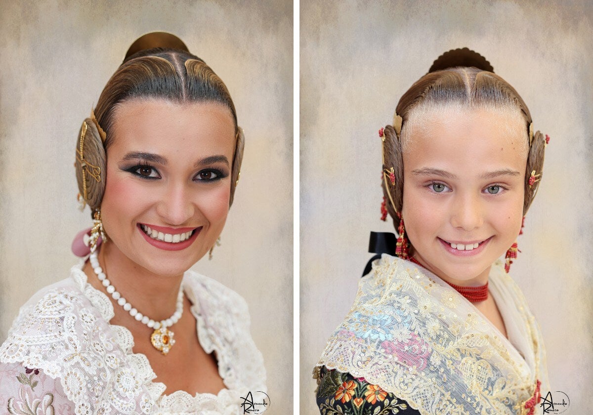 Berta Peiró García y Lucía García Rivera, falleras mayores de Valencia 2025.