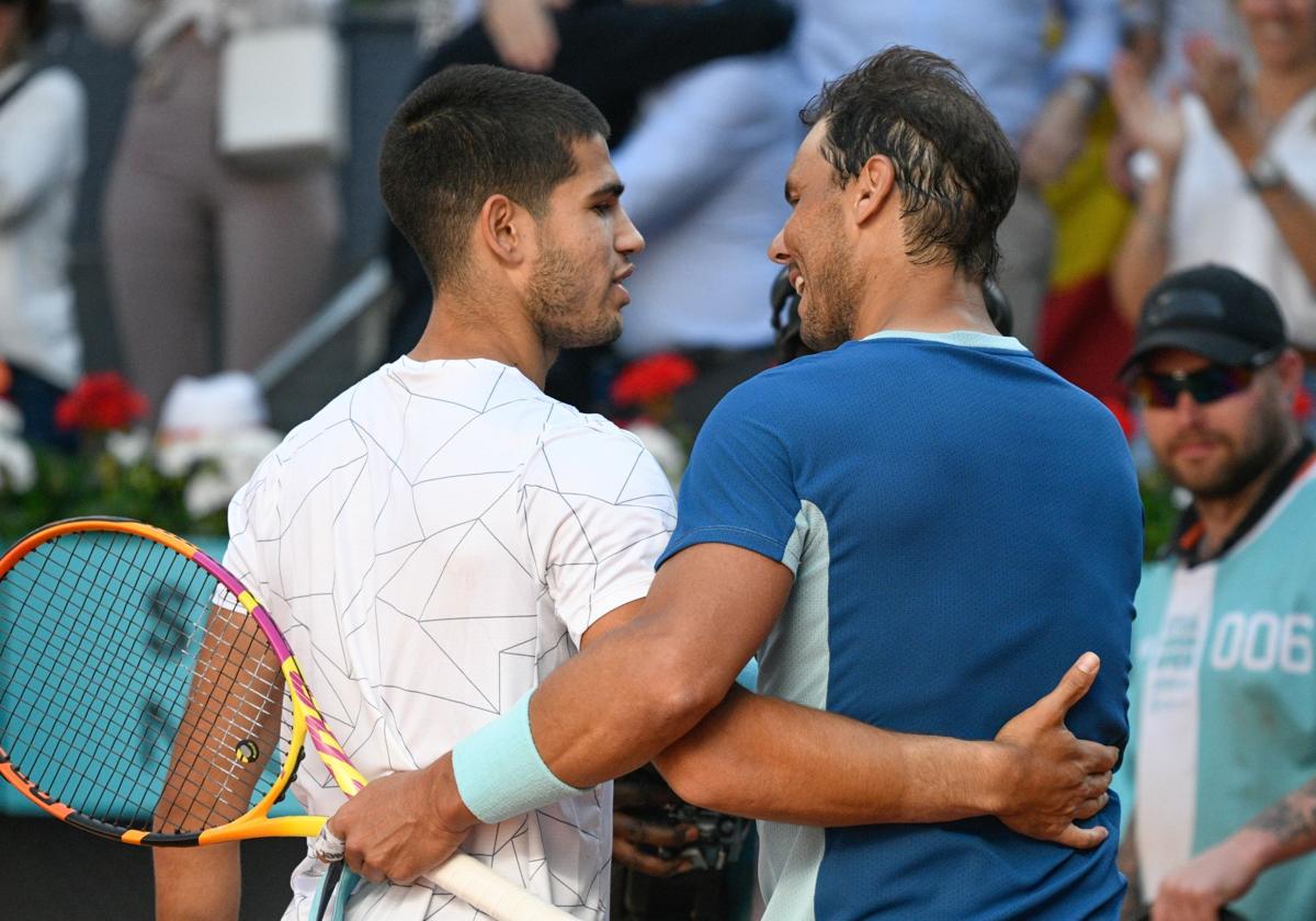 Carlos Alcaraz y Rafa Nadal, dos de los participantes del torneo.