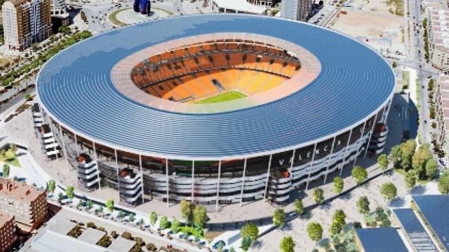 Imagen después - Antes y después del nuevo Mestalla.