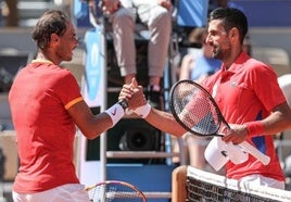 Nadal y Djokovic, en su último enfrentamiento en los Juegos Olímpicos..