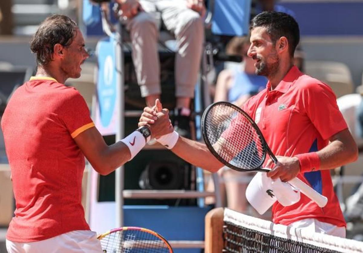 Nadal y Djokovic, en su último enfrentamiento en los Juegos Olímpicos..