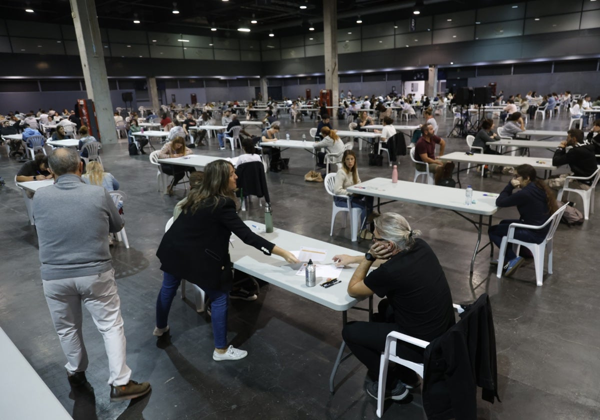 Pruebas de valenciano en Feria Valencia.