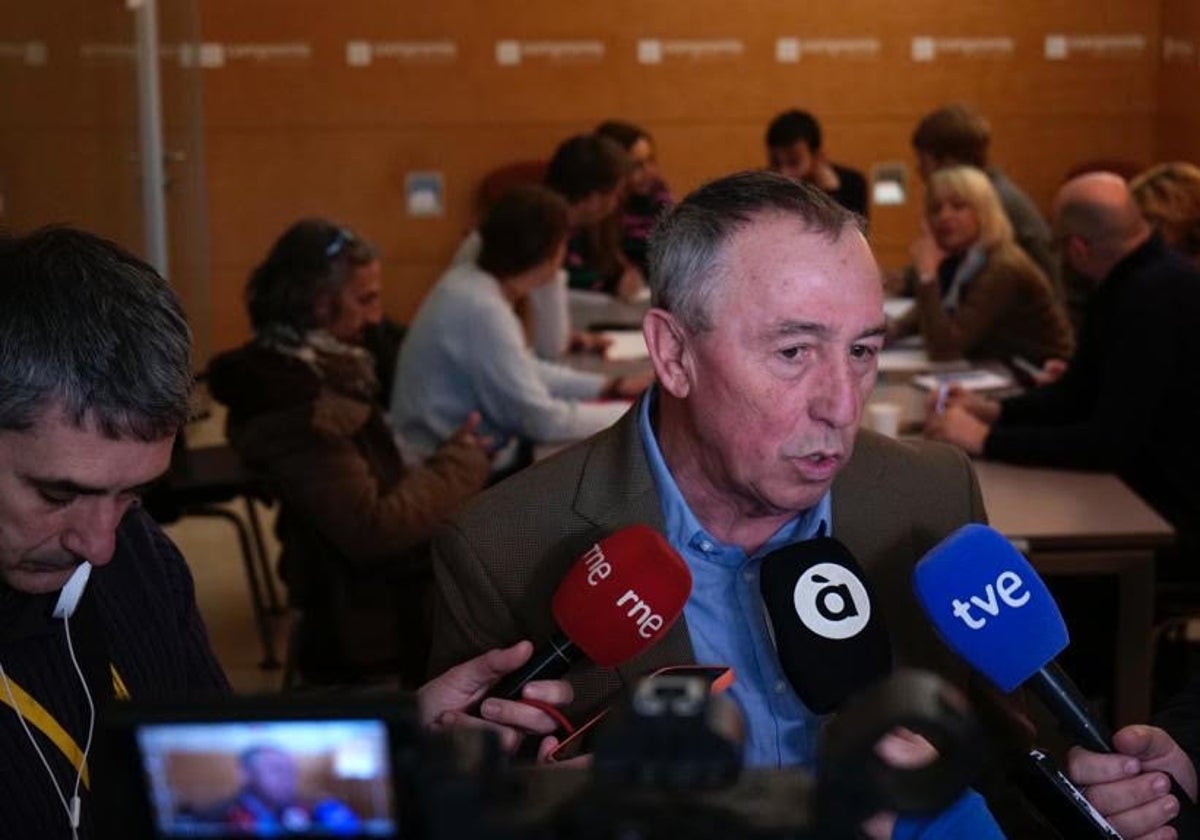 Baldoví, durante una comparecencia ante la prensa.