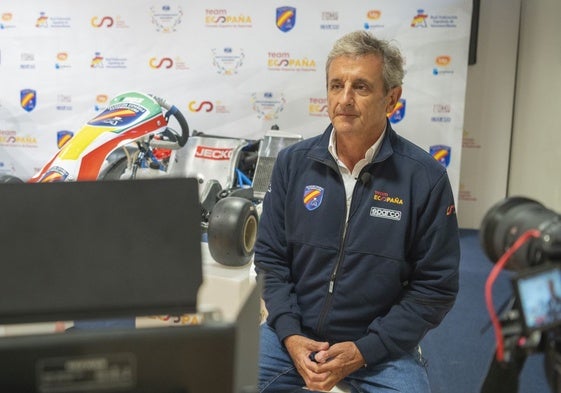 Luis Moya, durante la presentación del equipo español en los FIA Motorsport Games.