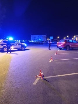 Un control policial en Bétera.