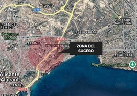 Muere un motorista tras sufrir un accidente en la avenida Dénia de Alicante