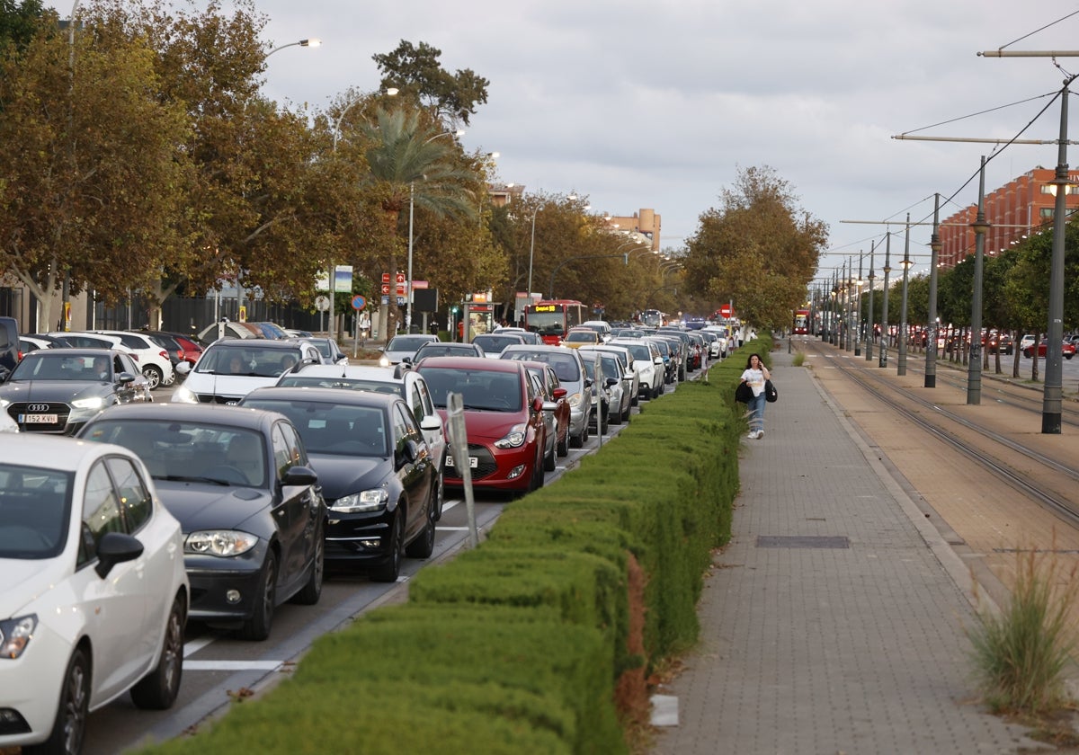 Zona de Tarongers donde se han habilitado cerca de 400 plazas de aparcamiento.