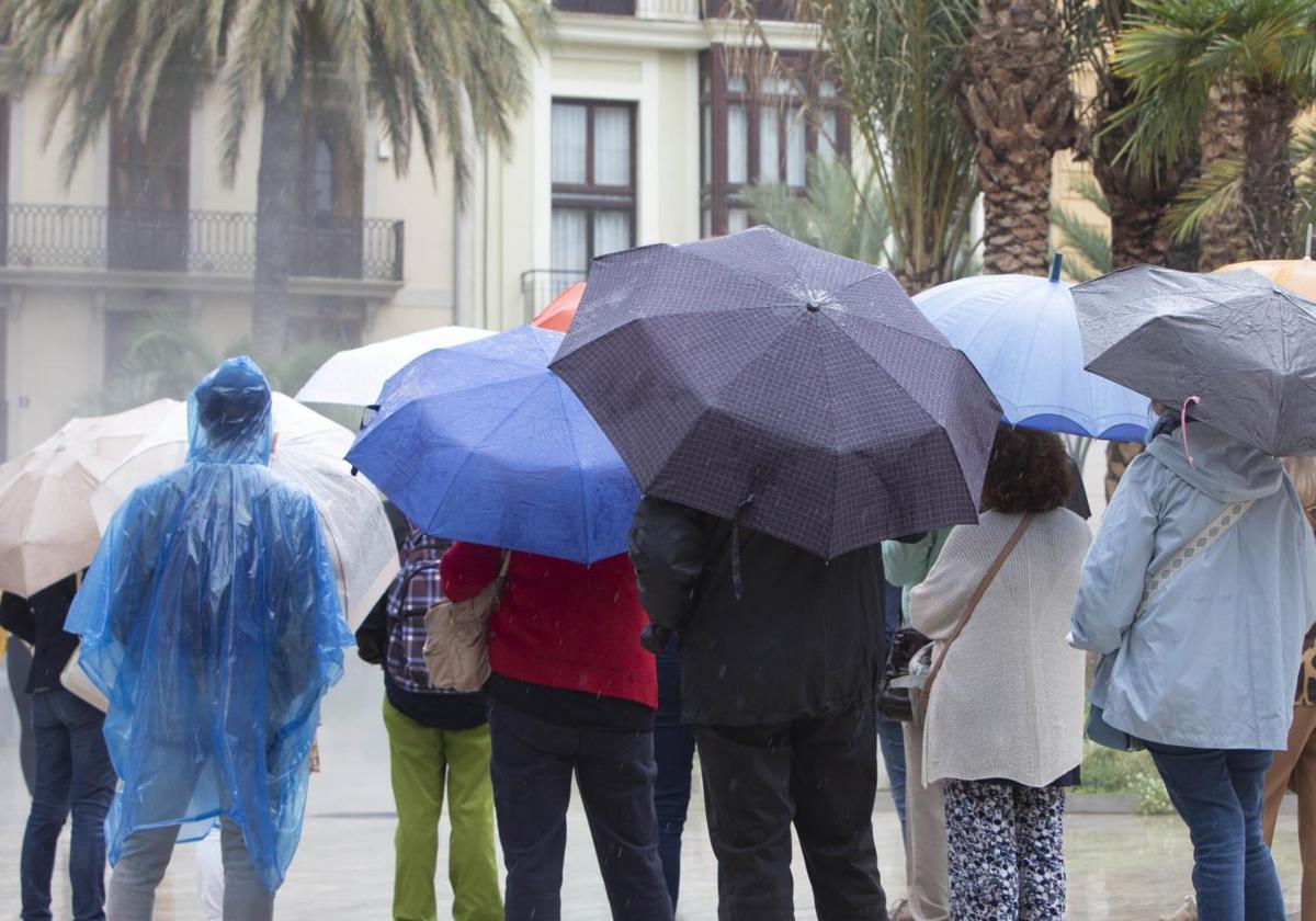 Aemet pronostica lluvia durante varios días en la Comunitat Valenciana a finales de octubre.