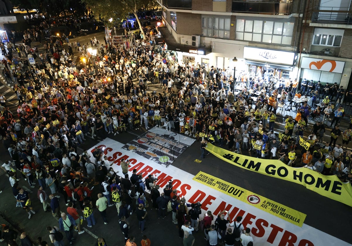 Un detenido por los incidentes tras el Valencia-Las Palmas