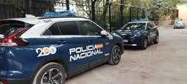 Vehículos de la Policía Nacional.