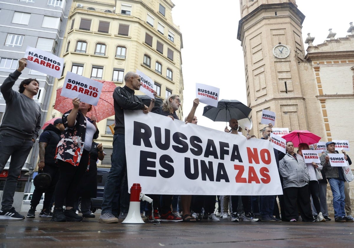 Concentración en Ruzafa contra la ZAS.