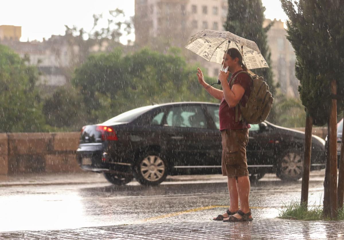 Lluvias en Valencia.