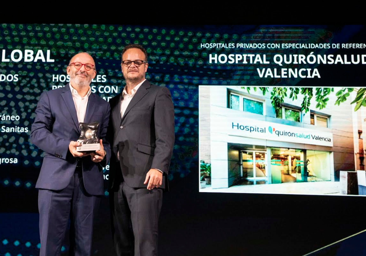 Quirónsalud Valencia, el hospital de la Comunidad Valenciana con más galardones en los premios TOP 20