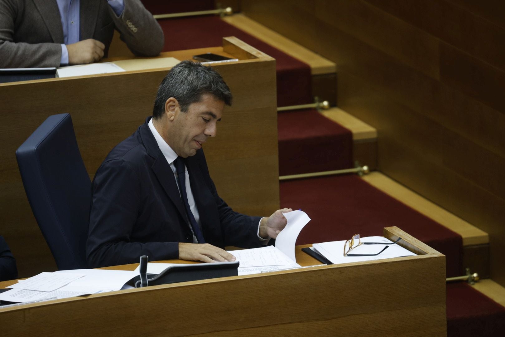 FOTOS | Sesión de control a Mazón en Les Corts