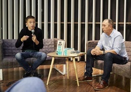 Errejón y Baldoví, en la presentación de un libro en Valencia.