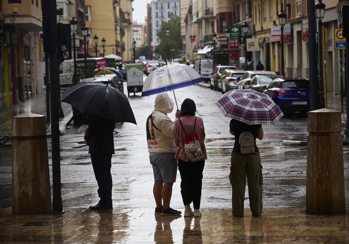 Lluvia en Valencia.