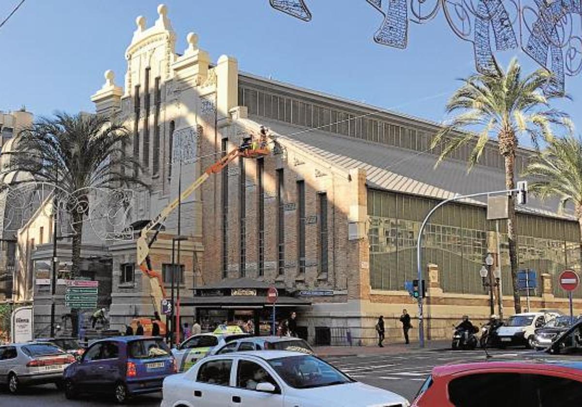 Fachada principal del Mercado Central de Alicante, en una imagen de archivo.