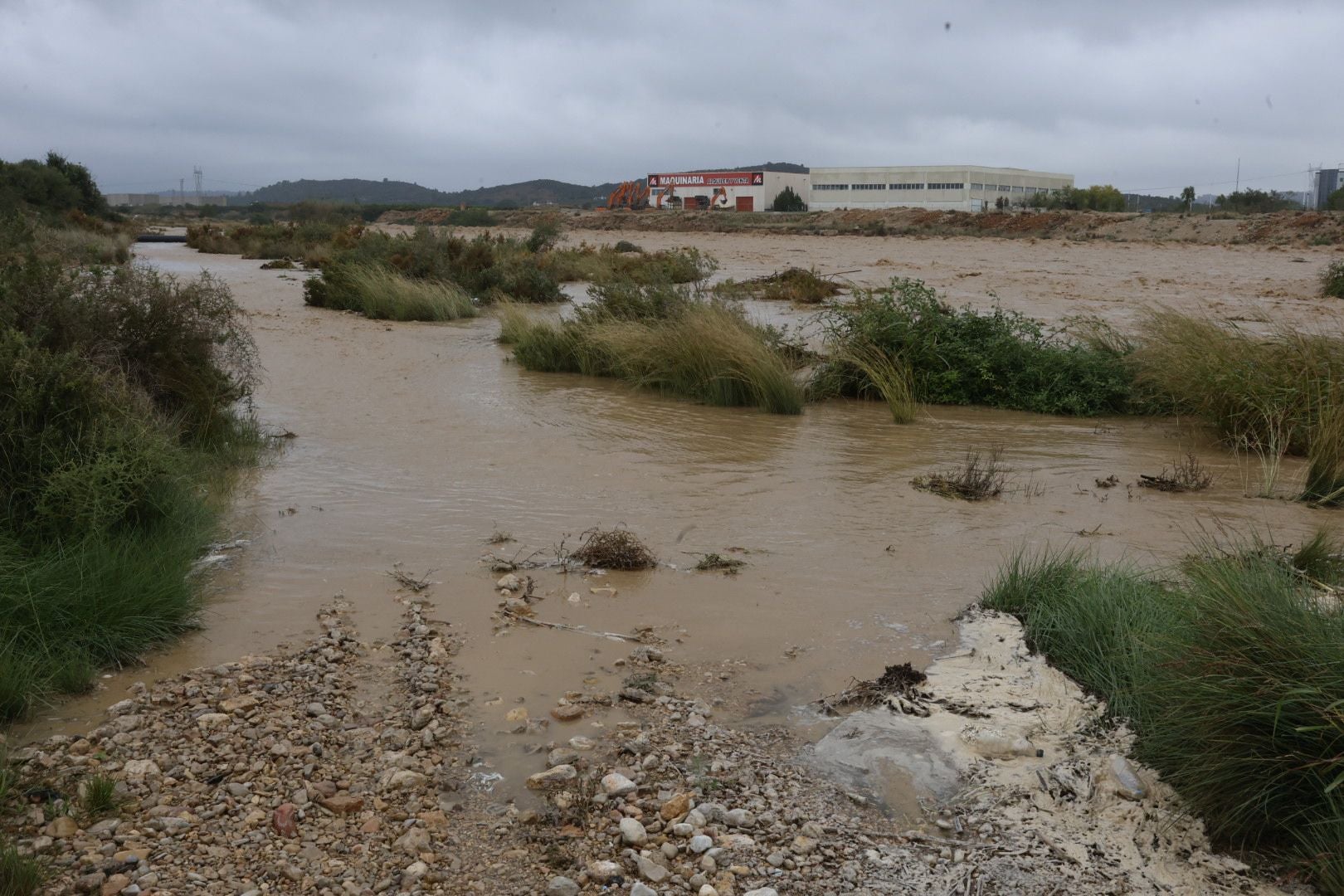 Inundación del barranco de Godelleta.