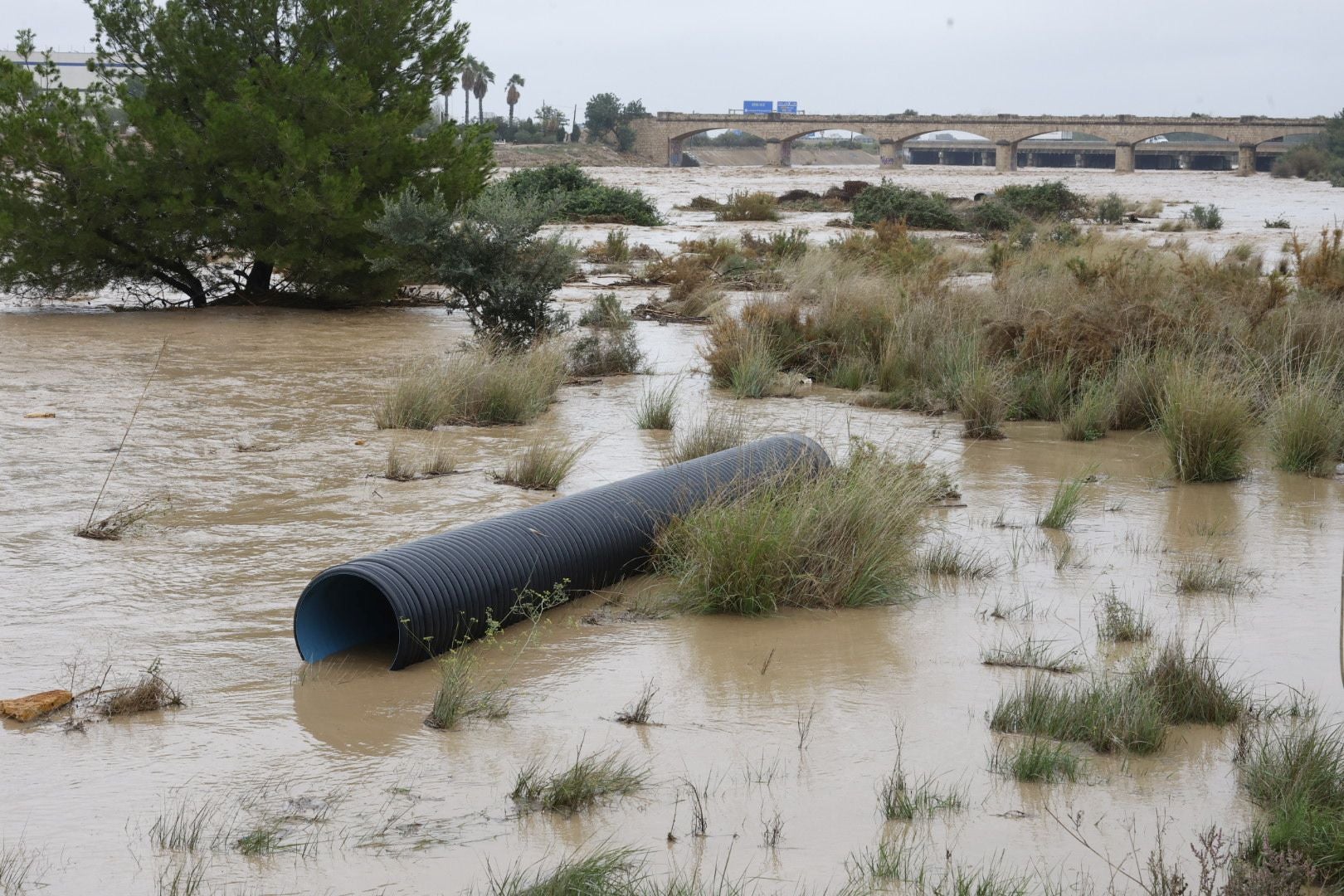 Inundación del barranco de Godelleta.