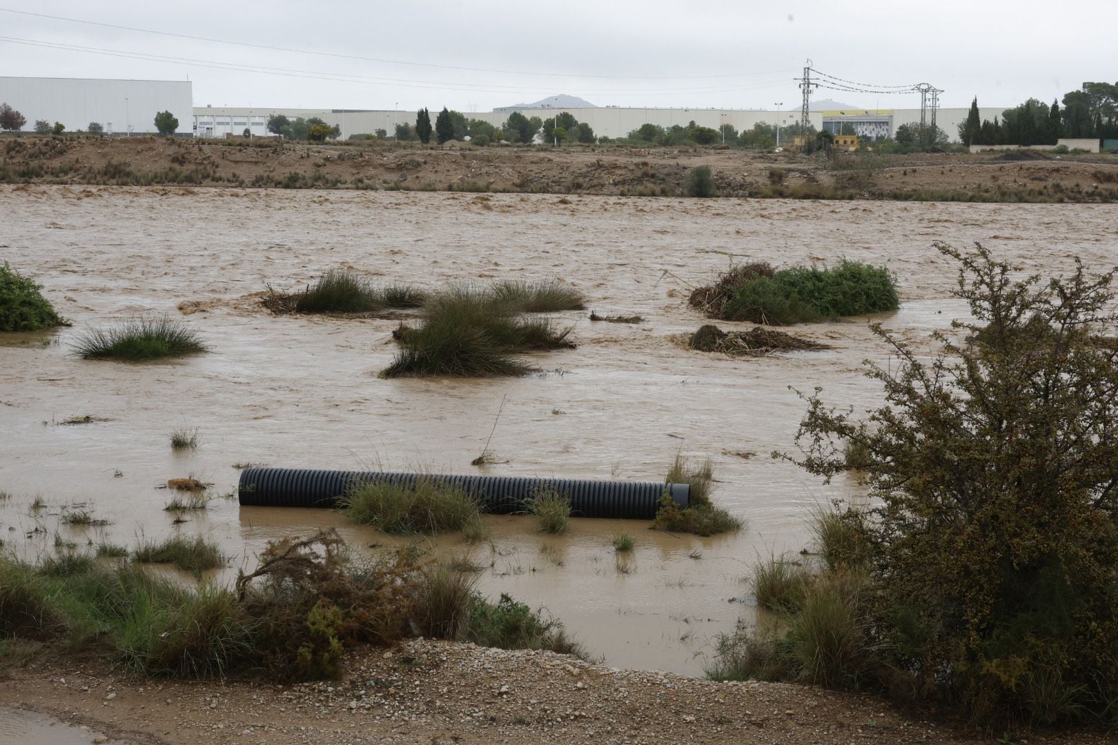 Inundación del barranco de Godelleta.