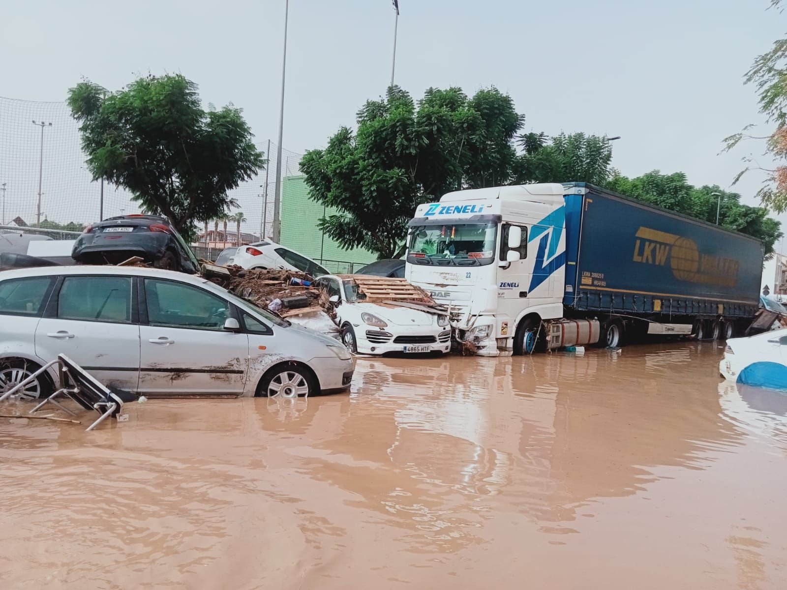 Imagen de la pista de Silla, esta mañana