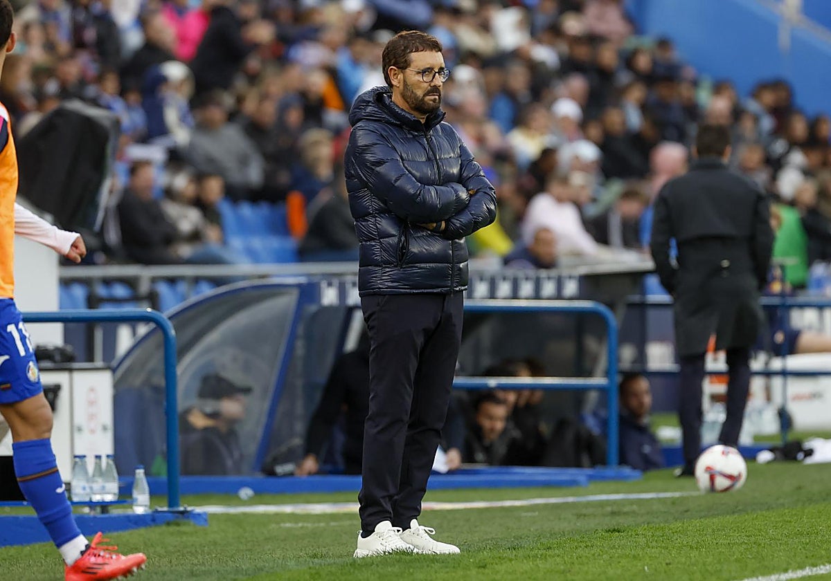 Bordalás, durante el partido contra el Valenci del pasado domingo.