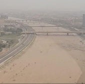 El nuevo cauce del río Turia visto desde un helicóptero