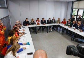 Pedro Sánchez preside la reunión del Cecopi, este jueves en L'Eliana.