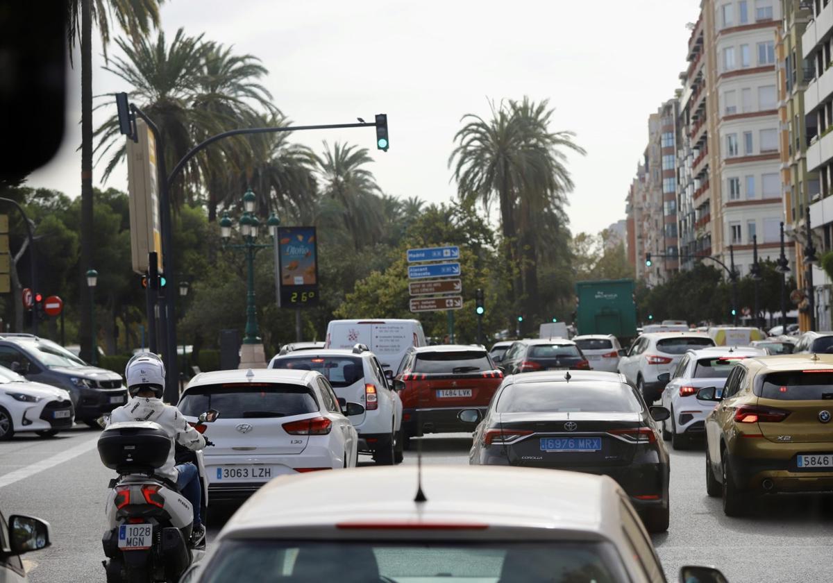 Valencia, colapsada por el tráfico