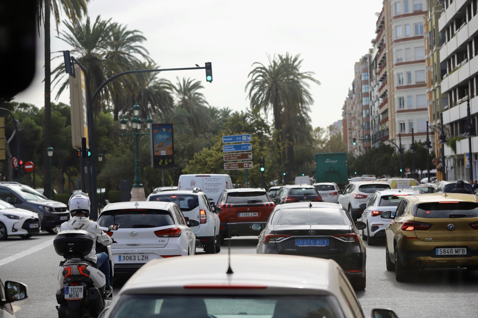 Valencia, colapsada por el tráfico