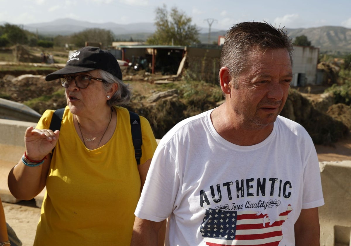 Antonio Culpián junto a su esposa en Pedralba.